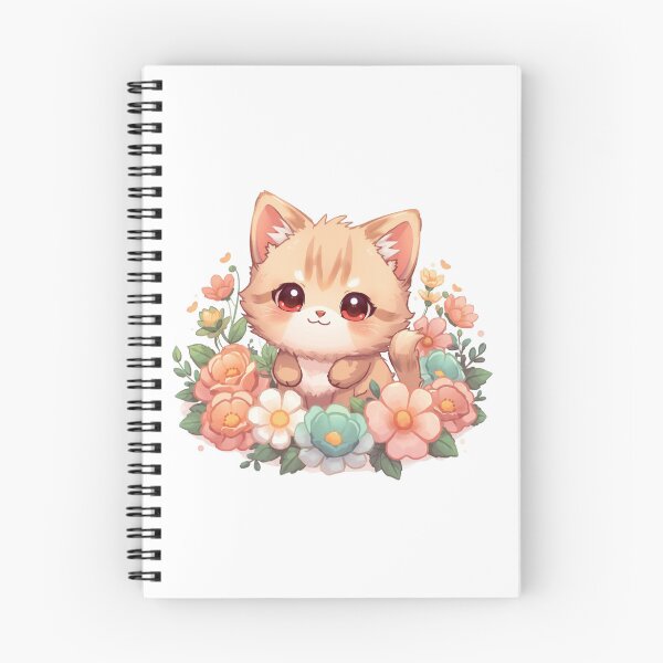 Item preview, Cute Fluffy Kitten Sitting in Flower Garden designed and sold by Oddifys.