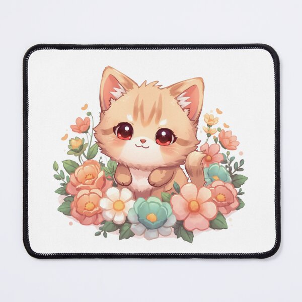 Item preview, Cute Fluffy Kitten Sitting in Flower Garden designed and sold by Oddifys.