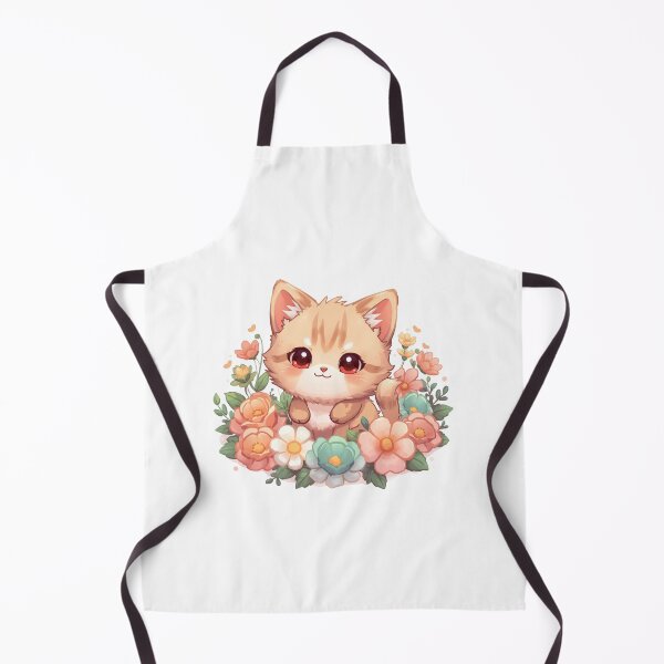 Item preview, Cute Fluffy Kitten Sitting in Flower Garden designed and sold by Oddifys.