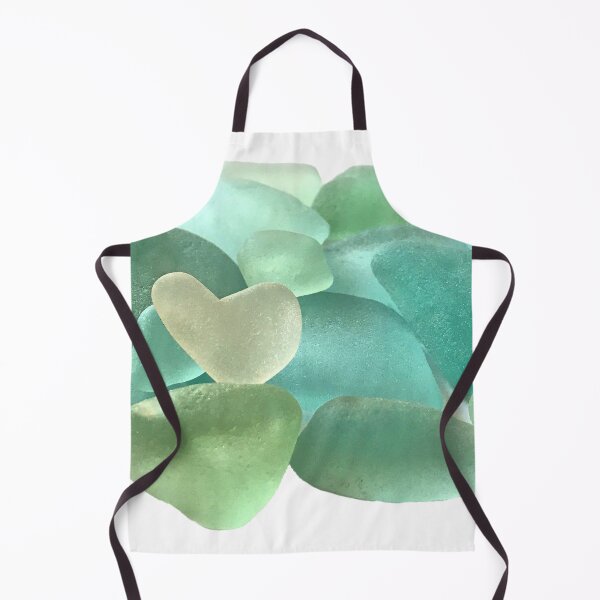 Item preview, Heart Aqua Seaglass designed and sold by LeslieMac713.