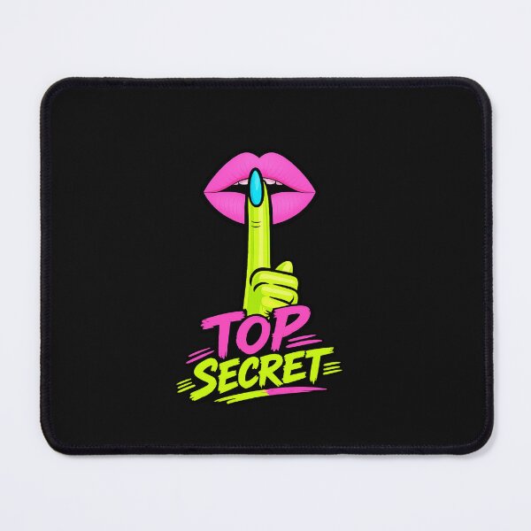 Item preview, Top Secret Shhh Lips Pop Art Graphic T-Shirt designed and sold by Aimetoi.