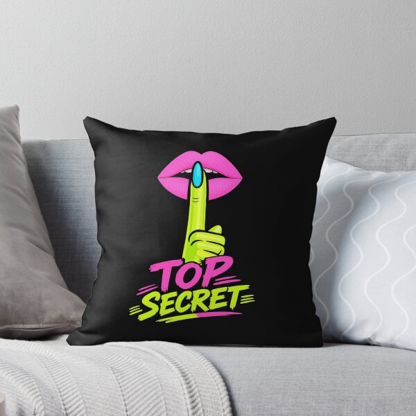 Item preview, Top Secret Shhh Lips Pop Art Graphic T-Shirt designed and sold by Aimetoi.