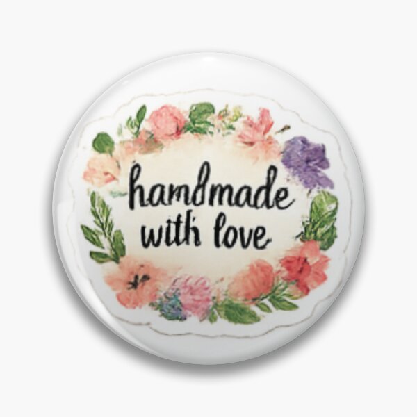 Item preview, Handmade with Love - Floral Border Label designed and sold by sadedream.