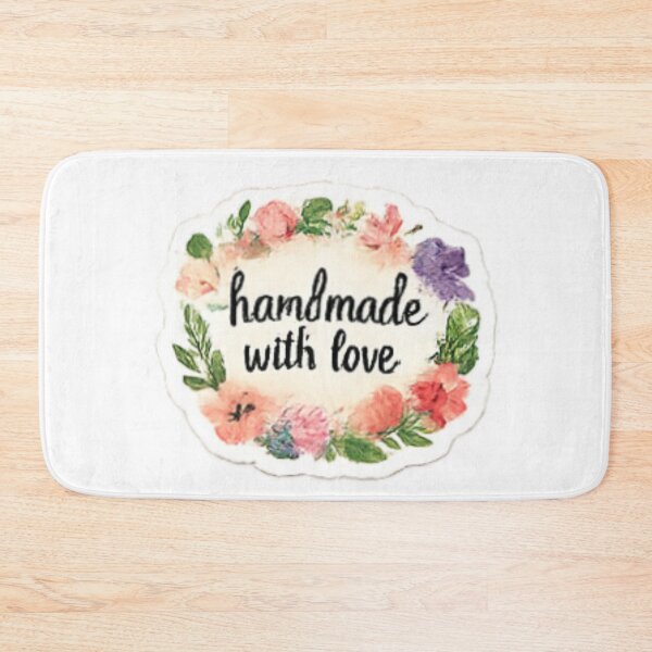 Item preview, Handmade with Love - Floral Border Label designed and sold by sadedream.