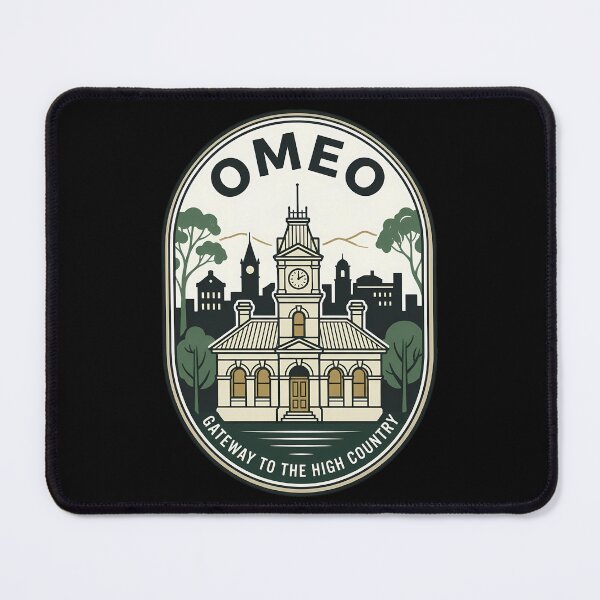 Item preview, Omeo Victoria Australia Vintage Travel Emblem designed and sold by k3rstman1.