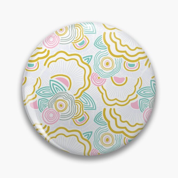 Item preview, Seamless pattern with abstract hand-drawn boho flowers, leaves, and wavy lines in pastel colors on a white background. designed and sold by maewjpho.
