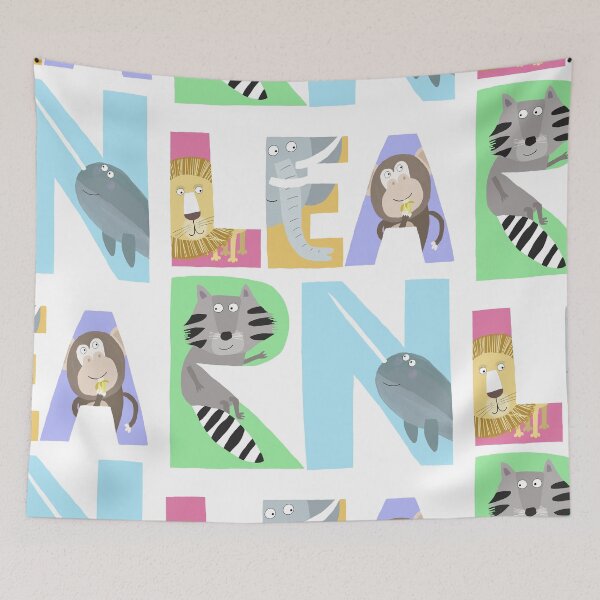 Item preview, Learn! Illustrated Alphabet Animals designed and sold by Carla Daly.