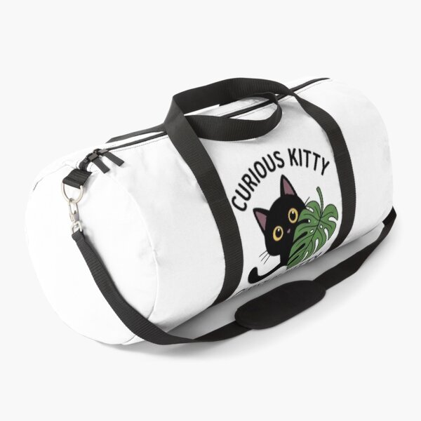 Item preview, Curious Kitty Cute Black Cat Monstera Leaf designed and sold by Rehnair.