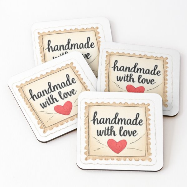 Item preview, Handmade with Love - Postage Stamp Style Label designed and sold by sadedream.