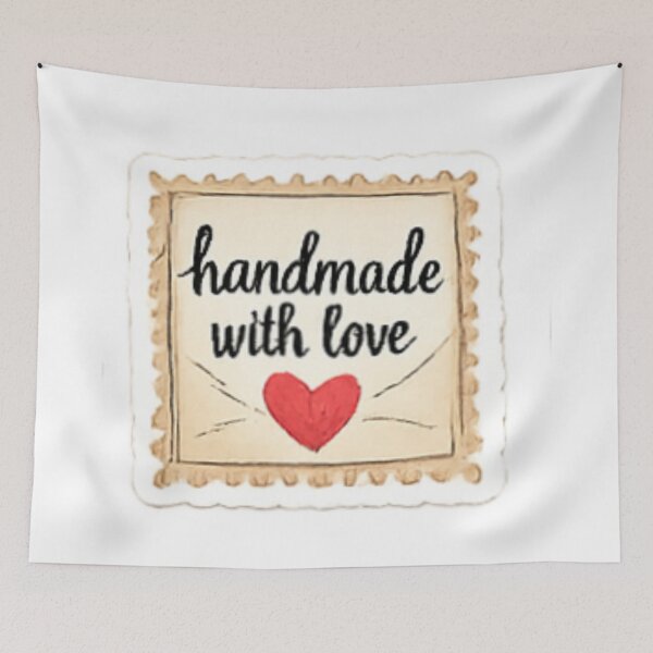 Item preview, Handmade with Love - Postage Stamp Style Label designed and sold by sadedream.