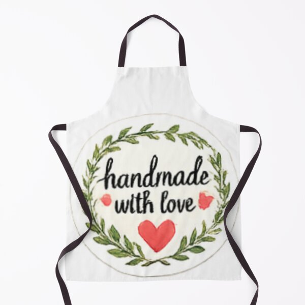 Item preview, Handmade with Love - Green Leaf Wreath Label designed and sold by sadedream.