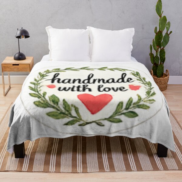 Item preview, Handmade with Love - Green Leaf Wreath Label designed and sold by sadedream.