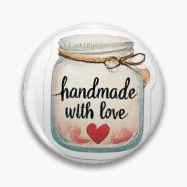 Item preview, Handmade with Love - Glass Jar Craft Label designed and sold by sadedream.