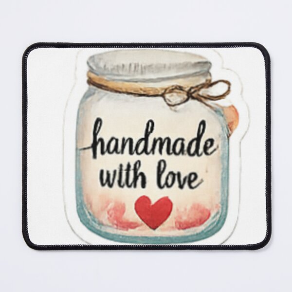 Item preview, Handmade with Love - Glass Jar Craft Label designed and sold by sadedream.