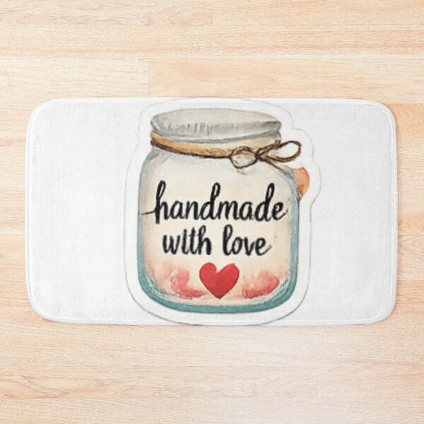 Item preview, Handmade with Love - Glass Jar Craft Label designed and sold by sadedream.