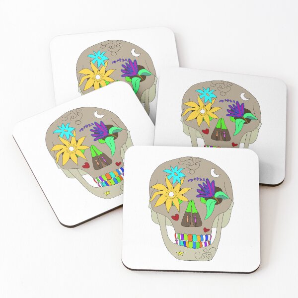 Item preview, Decorative Sugar Skull With Colorful Teeth designed and sold by laxmanrajart.