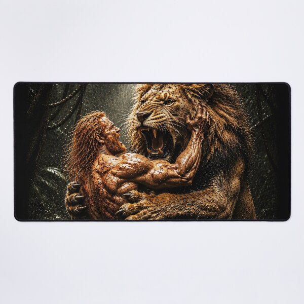 Item preview, EPIC NATURE - Man and a Lion designed and sold by MetusArt.