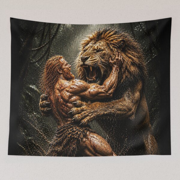 Item preview, EPIC NATURE - Man and a Lion designed and sold by MetusArt.