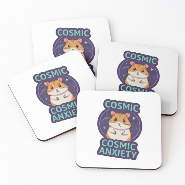 Item preview, Cosmic Anxiety Cute Hamster Space Aesthetic designed and sold by Rehnair.