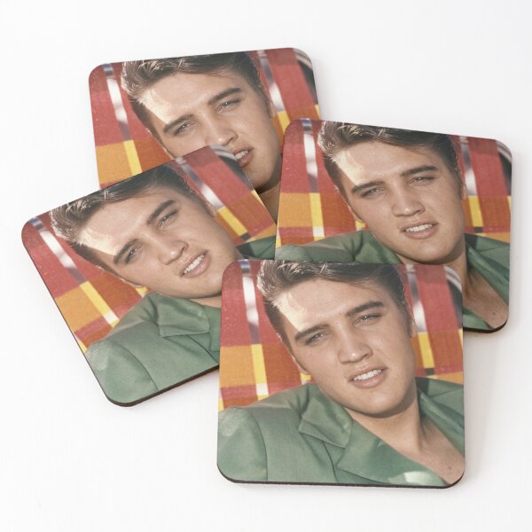 Item preview, Elvis Presley Vintage Photo Portrait - Summer Style Green Jacket designed and sold by ElvisVintagePosters.