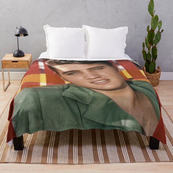 Item preview, Elvis Presley Vintage Photo Portrait - Summer Style Green Jacket designed and sold by ElvisVintagePosters.