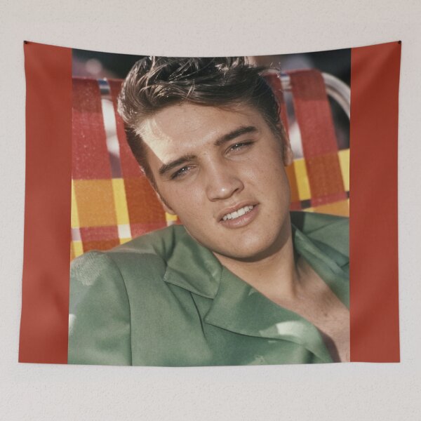 Item preview, Elvis Presley Vintage Photo Portrait - Summer Style Green Jacket designed and sold by ElvisVintagePosters.