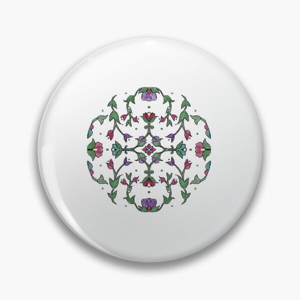 Item preview, Turkish floral tile designed and sold by AngubeenPaperCo.