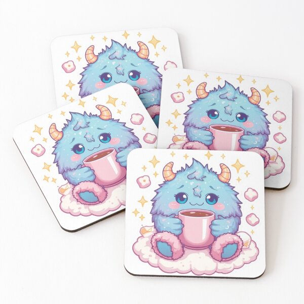 Item preview, Fluffo Monster | Adorable Fluffy Creature Kawaii Streetwear Art designed and sold by Stylestickers55.