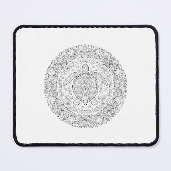 Item preview, Sea Turtle Floral Design Turtle Mandala Clipart Ocean Beach designed and sold by VisionGraphic.