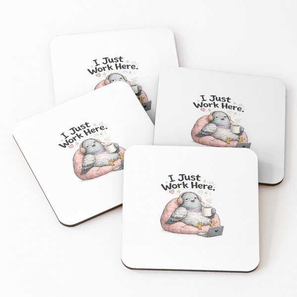 Item preview, I Just Work Here Pigeon Sticker | Funny Office Bird Meme designed and sold by Doodle ⭐⭐⭐⭐⭐.