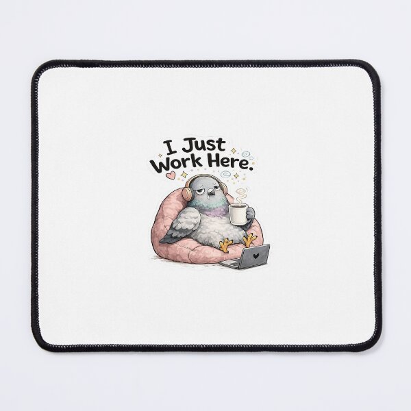 Item preview, I Just Work Here Pigeon Sticker | Funny Office Bird Meme designed and sold by Doodle ⭐⭐⭐⭐⭐.