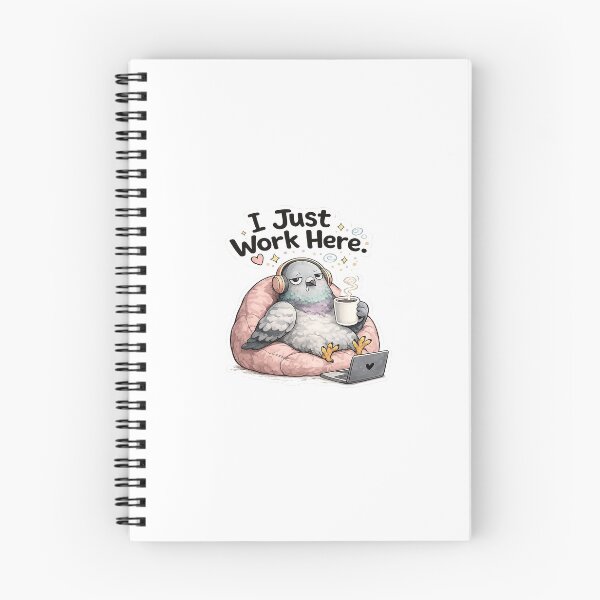 Item preview, I Just Work Here Pigeon Sticker | Funny Office Bird Meme designed and sold by Doodle ⭐⭐⭐⭐⭐.
