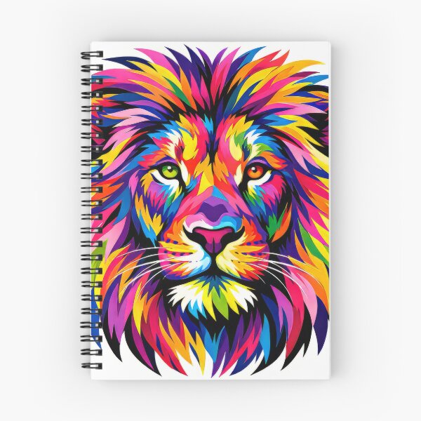 Item preview, colorful lion's head designed and sold by karlosss.