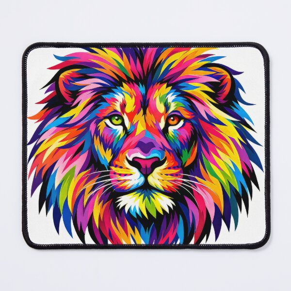 Item preview, colorful lion's head designed and sold by karlosss.