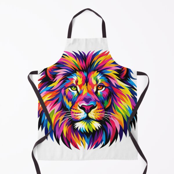 Item preview, colorful lion's head designed and sold by karlosss.
