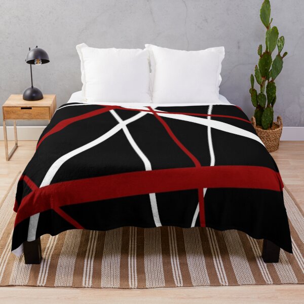 Item preview, Modern Line Urban Geometry Black White Red designed and sold by taiche.