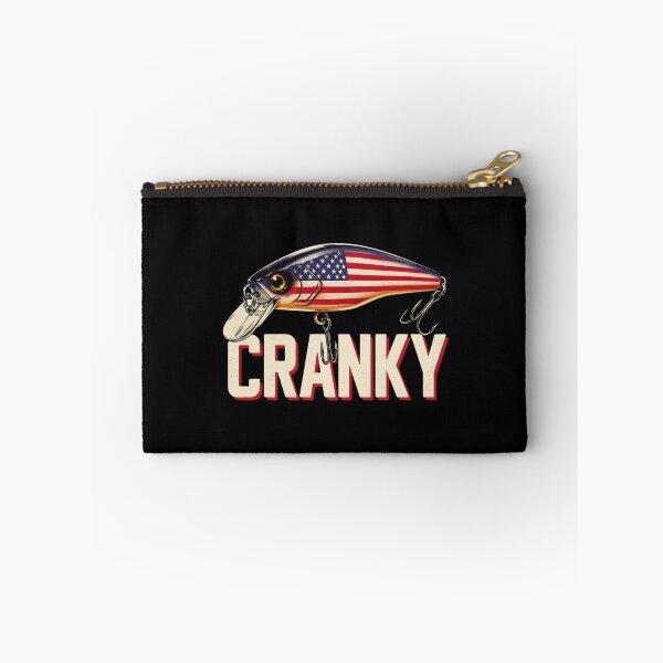 Item preview, Cranky USA Flag Funny Crankbait Fishing Lure Fathers Day designed and sold by Dabbing Turtle Designs.