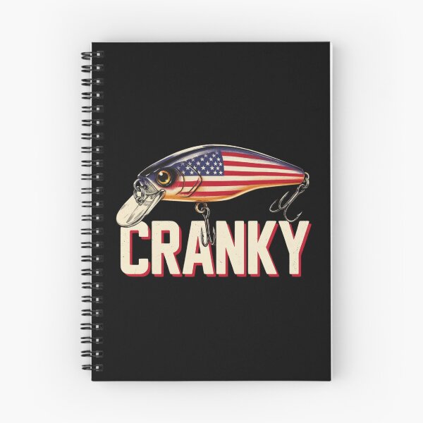 Item preview, Cranky USA Flag Funny Crankbait Fishing Lure Fathers Day designed and sold by Dabbing Turtle Designs.