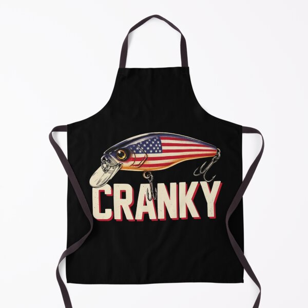 Item preview, Cranky USA Flag Funny Crankbait Fishing Lure Fathers Day designed and sold by Dabbing Turtle Designs.