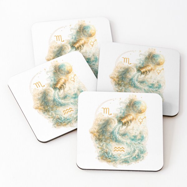 Item preview, Aquarius Watercolor Zodiac Spirit designed and sold by NucciCollective.
