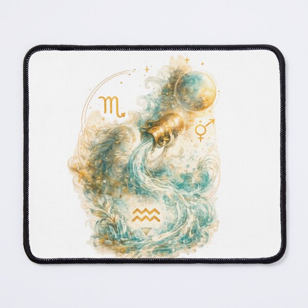 Item preview, Aquarius Watercolor Zodiac Spirit designed and sold by NucciCollective.
