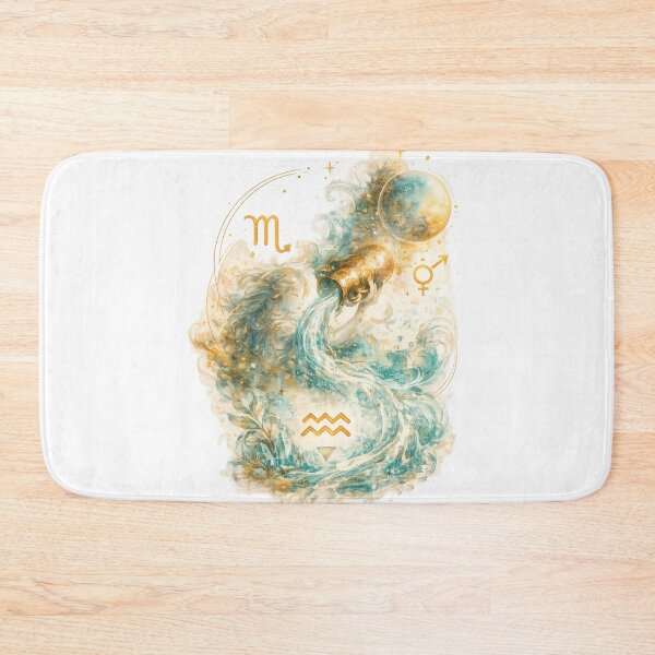 Item preview, Aquarius Watercolor Zodiac Spirit designed and sold by NucciCollective.