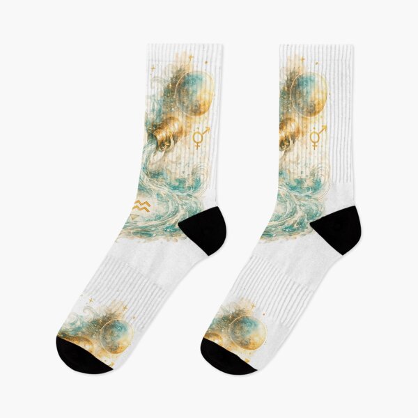 Item preview, Aquarius Watercolor Zodiac Spirit designed and sold by NucciCollective.