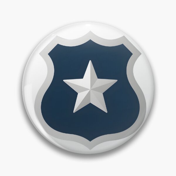 Item preview, Police Officer Badge Star Minimalist Design designed and sold by VINTOR-.