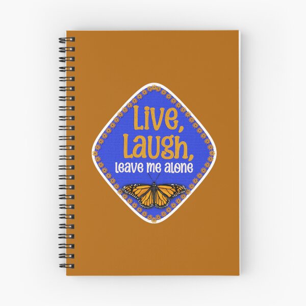 Item preview, Live, Laugh, Leave Me Alone Sticker | Funny Introvert Butterfly Retro Vinyl Decal designed and sold by Lacey Stonesifer.