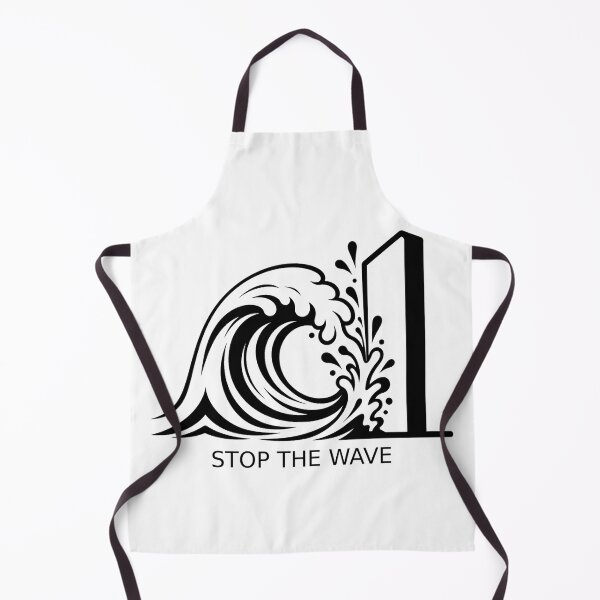 Item preview, Stop the Wave- Minimalist Ocean Wave Against Wall Design designed and sold by Buli89.
