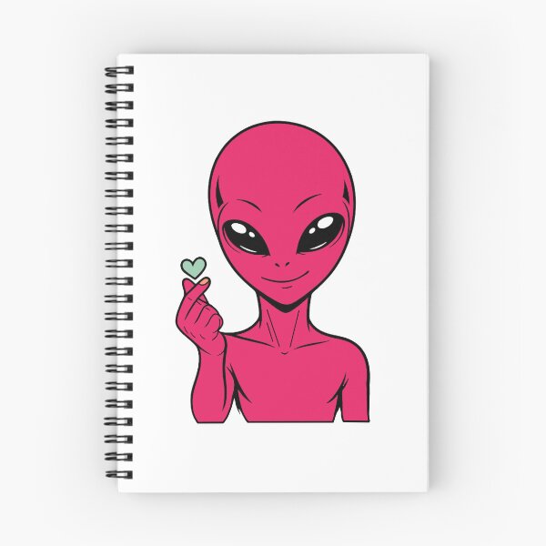 Item preview, Alien Finger Heart – Cute Space Alien Love Gesture Sticker designed and sold by The-Visitors.
