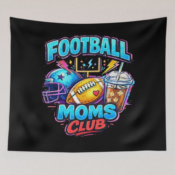 Item preview, Football Moms Club - Retro Football Mom Shirt designed and sold by ayion.