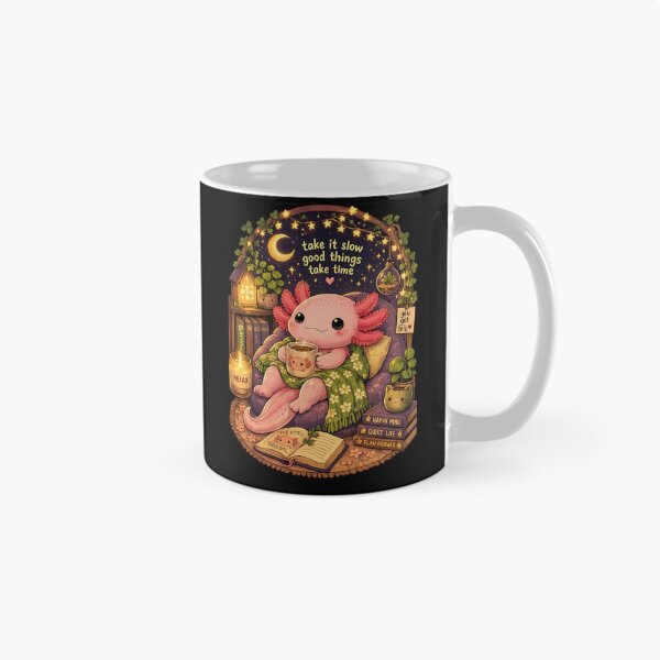 Item preview, Cozy Axolotl with Coffee – sticker designed and sold by BOUCH22.