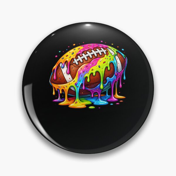 Item preview, Football Drip Art - Rainbow Splash Football Shirt designed and sold by ayion.